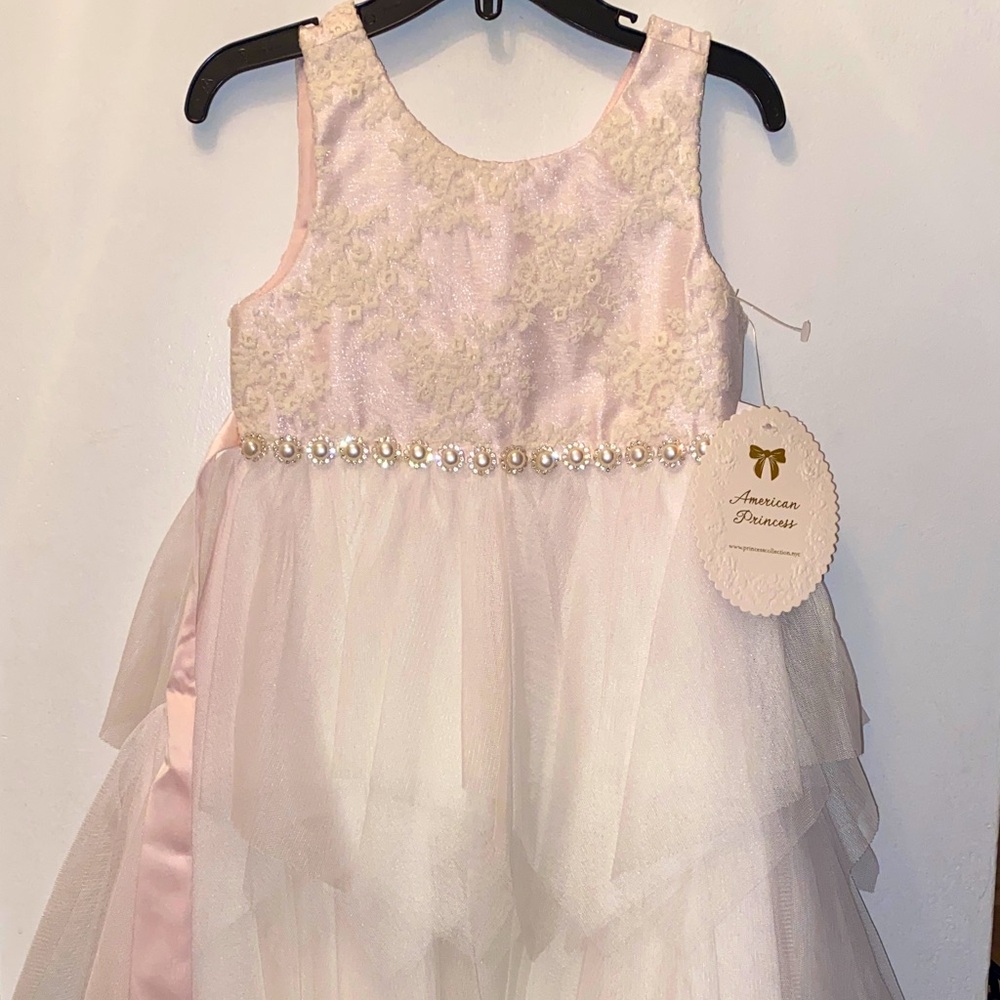 American Princess Blush and Ivory Gown